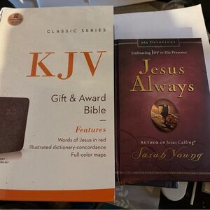 KJV Bible & Jesus Always book set